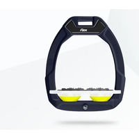 Produktbild von Flex-On Sicherheitsreitsteigbügel Plat Ultra Grip Safe-On Braun Weiß Gelb