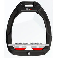 Produktbild von Flex-On Sicherheitsreitsteigbügel Plat Ultra Grip Safe-On Schwarz Grau Rot