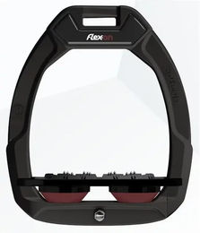 Flex-On Sicherheitssättelsteigbügel Plat Ultra Grip Schwarz/Bordeaux Safe-On – Bild 1 von 1