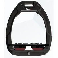 Produktbild von Flex-On Sicherheitssättelsteigbügel Plat Ultra Grip Schwarz/Bordeaux Safe-On