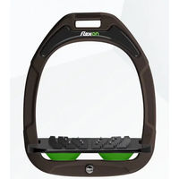 Produktbild von Flex-On Sicherheitssteigbügel Flach Ultra Grip für Pferde in Braun Schwarz oder Grün
