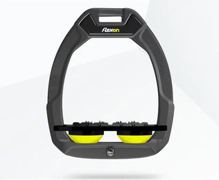 Flex-On Sicherheitssteigbügel Flat Ultra Grip Anthrazit Schwarz Gelb mit Safe-On System – Bild 1 von 1