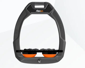Flex-On Sicherheitssteigbügel Flat Ultra Grip Anthrazit Schwarz Orange Safe-On – Bild 1 von 1