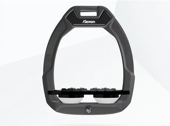 Flex-On Sicherheitssteigbügel Flat Ultra Grip Anthrazit Schwarz Weiß mit Safe-On System – Bild 1 von 1