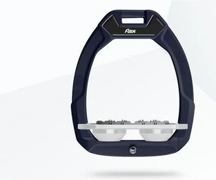 Flex-On Sicherheitssteigbügel Flat Ultra Grip Braun Grau Weiß mit Safe-On System – Bild 1 von 1