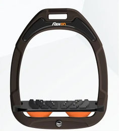 Flex-On Sicherheitssteigbügel Flat Ultra Grip Braun Schwarz Orange Safe-On – Bild 1 von 1