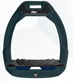 Flex-On Sicherheitssteigbügel Flat Ultra Grip in Grün/Schwarz/Marine mit Safe-On System – Bild 1 von 1