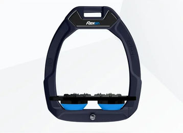 Flex-On Sicherheitssteigbügel Flat Ultra Grip Marine Schwarz Blau Safe-On – Bild 1 von 1