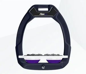 Flex-On Sicherheitssteigbügel Flat Ultra Grip Marine Weiß Violett Safe-On – Bild 1 von 1