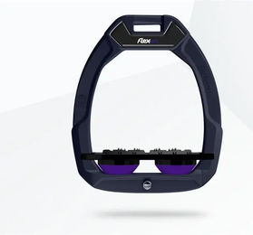 Flex-On Sicherheitssteigbügel Flat Ultra Grip Safe-On Blau Schwarz Violett – Bild 1 von 1
