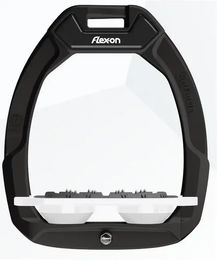 Flex-On Sicherheitssteigbügel Flat Ultra Grip Schwarz Weiß mit Safe-On System – Bild 1 von 1