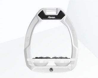Flex-On Sicherheitssteigbügel Flat Ultra Grip Weiß mit Safe-On System für Pferde – Bild 1 von 1