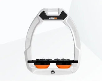 Flex-On Sicherheitssteigbügel Flat Ultra Grip Weiß Schwarz Orange Safe-On – Bild 1 von 1