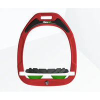 Produktbild von Flex-On Sicherheitssteigbügel Green Composite mit Neigung und Grip in Rot Weiß Grün