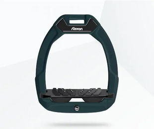 Flex-On Sicherheitssteigbügel Inclined Ultra Grip für Reiter Grün/Schwarz/Schwarz – Bild 1 von 1