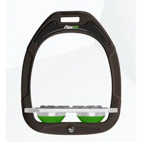 Produktbild von Flex-On Sicherheitssteigbügel Plat Grip Green Composite für Pferde Braun Grau Grün