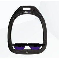 Produktbild von Flex-On Sicherheitssteigbügel Plat Grip Green Composite Schwarz/Schwarz/Violett