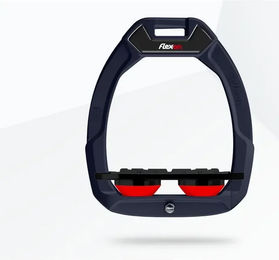 Flex-On Sicherheitssteigbügel Plat Grip Safe-On Blau Schwarz Rot – Bild 1 von 1