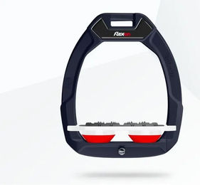Flex-On Sicherheitssteigbügel Plat Ultra Grip Aluminium Weiß Rot mit Safe-On System – Bild 1 von 1
