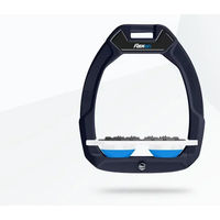 Produktbild von Flex-on Sicherheitssteigbügel Plat Ultra Grip Blau/Weiß mit Safe-On Funktion