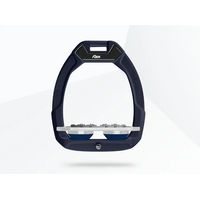 Produktbild von Flex-On Sicherheitssteigbügel Plat Ultra Grip für Pferde in Grün/Grau/Marine mit Safe-On System