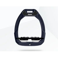 Produktbild von Flex-On Sicherheitssteigbügel Plat Ultra Grip für Pferde Marine Schwarz Weiß