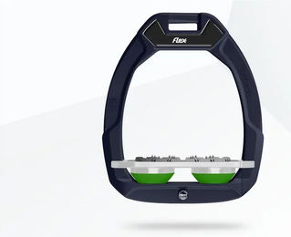 Flex-On Sicherheitssteigbügel Plat Ultra Grip in Braun Grau Grün mit Safe-On Funktion – Bild 1 von 1