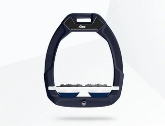 Flex-On Sicherheitssteigbügel Plat Ultra Grip in Grün Weiß Marine mit Safe-On System – Bild 1 von 1