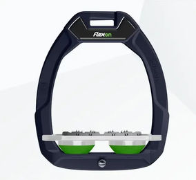 Flex-On Sicherheitssteigbügel Plat Ultra Grip Marine Grau Grün mit Safe-On System – Bild 1 von 1