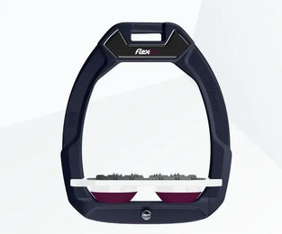 Flex-On Sicherheitssteigbügel Plat Ultra Grip Marine Weiß Lila Safe-On – Bild 1 von 1