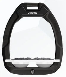 Flex-On Sicherheitssteigbügel Plat Ultra Grip Schwarz Weiß Grau mit Safe-On Funktion – Bild 1 von 1