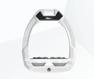 Flex-On Sicherheitssteigbügel Plat Ultra Grip Weiß/Grau mit Safe-On System – Bild 1 von 1
