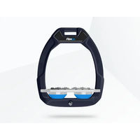 Produktbild von Flex-On Sicherheitssteigbügel Reining Plat Ultra Grip in Grün Grau Blau mit Safe-On System