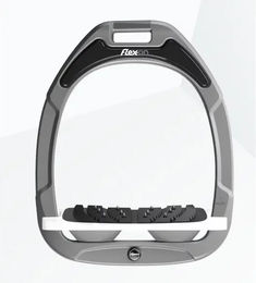 Flex-on Sicherheitssteigbügel Ultra Grip aus Aluminium in Weiß und Grau – Bild 1 von 1