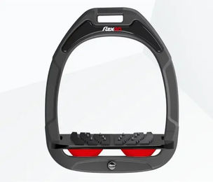 Flex-On Sicherheitssteigbügel Ultra Grip Green Composite Anthrazit Schwarz Rot – Bild 1 von 1