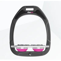 Produktbild von Flex-On Steigbügel Flat Grip Green Composite Anthrazit Grau Rosa