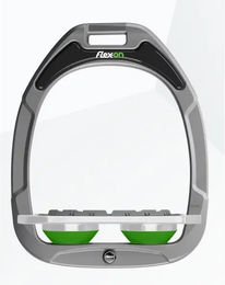 Flex-On Steigbügel Flex-On Green Composite mit Griff-Platte aus Aluminium in Grün – Bild 1 von 1