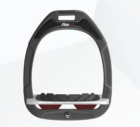 Flex-On Steigbügel Green Composite mit Neigung und Grip in Anthrazit Grau Bordeaux – Bild 1 von 1