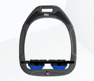 Flex-On Steigbügel Plat Grip Green Composite Anthrazit Schwarz Blau – Bild 1 von 1
