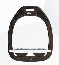 Flex-On Steigbügel Plat Grip Green Composite Braun Weiß Braun – Bild 1 von 1