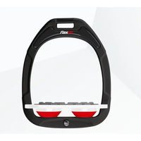 Produktbild von Flex-On Steigbügel Plat Grip Green Composite Schwarz Weiß Rot
