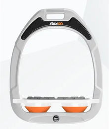 Flex-On Steigbügel Plat Grip Green Composite Weiß/Weiß/Orange – Bild 1 von 1