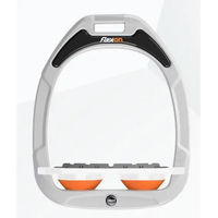 Produktbild von Flex-On Steigbügel Plat Grip Green Composite Weiß/Weiß/Orange