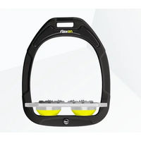 Produktbild von Flex-on Steigbügel Plat Ultra Grip Green Composite Schwarz Grau Gelb