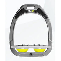 Produktbild von Flex-On Steigbügel Platte Ultra Grip Aluminium in Gris/Jaune aus Green Composite
