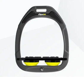 Flex-On Steigbügel Plattengriff Green Composite Anthrazit Schwarz Gelb – Bild 1 von 1
