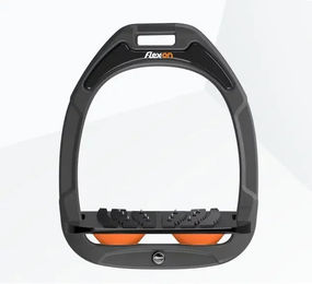 Flex-On Steigbügel schräg Green Composite Anthrazit Schwarz Orange – Bild 1 von 1