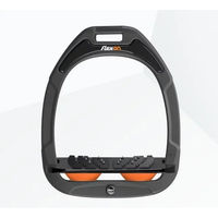 Produktbild von Flex-On Steigbügel schräg Green Composite Anthrazit Schwarz Orange
