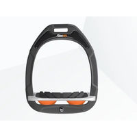 Produktbild von Flex-On Steigbügel schräg Green Composite mit Grip in Anthrazit Grau Orange