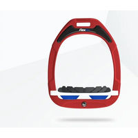 Produktbild von Flex-On Steigbügel Schräg Green Composite mit Grip in Rot Weiß Blau